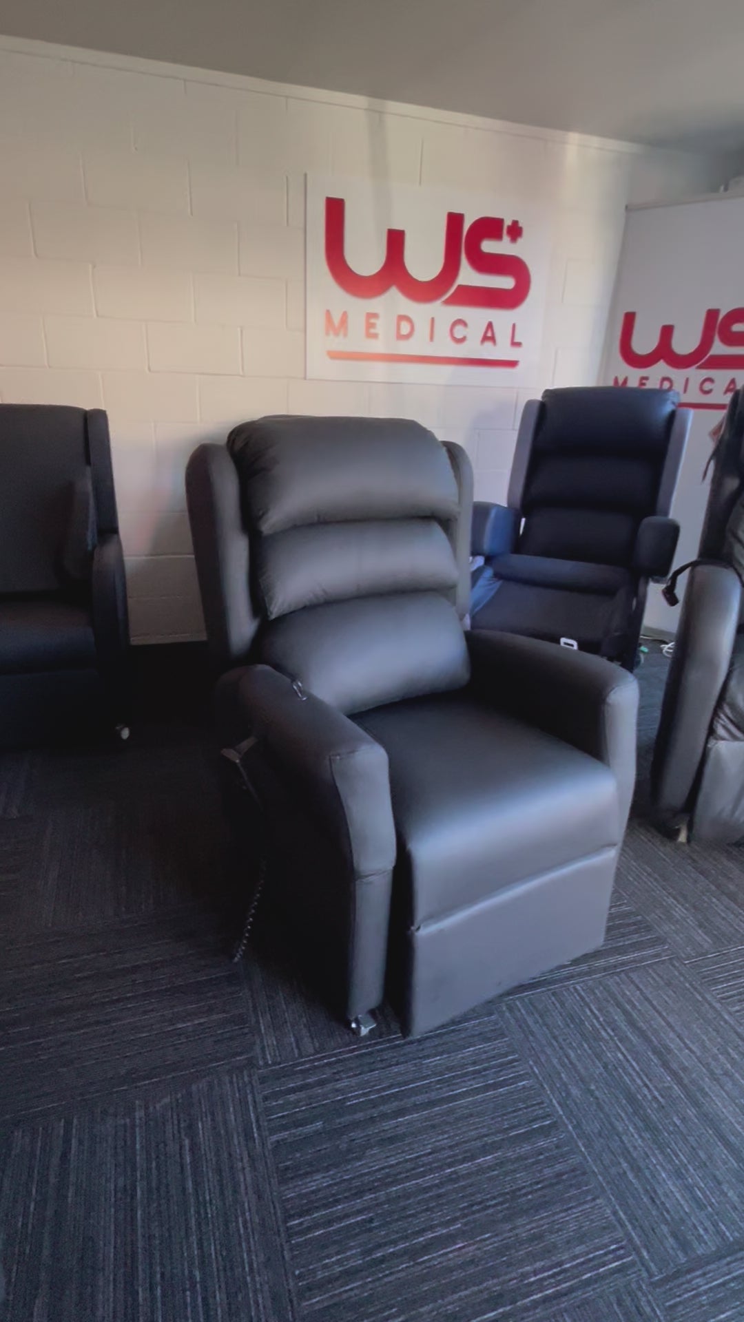 Awing-Away arm for Bariatric Chairs