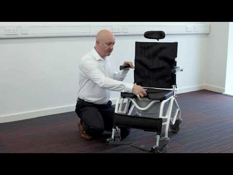 158kg SWL Tilt-in-space Shower Chair and Commode