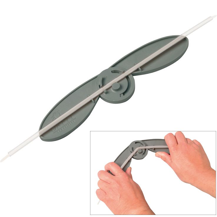 ORFITUBE BENDING TOOL for easy bending of the strong Orfitubes without stress on the thumbs.